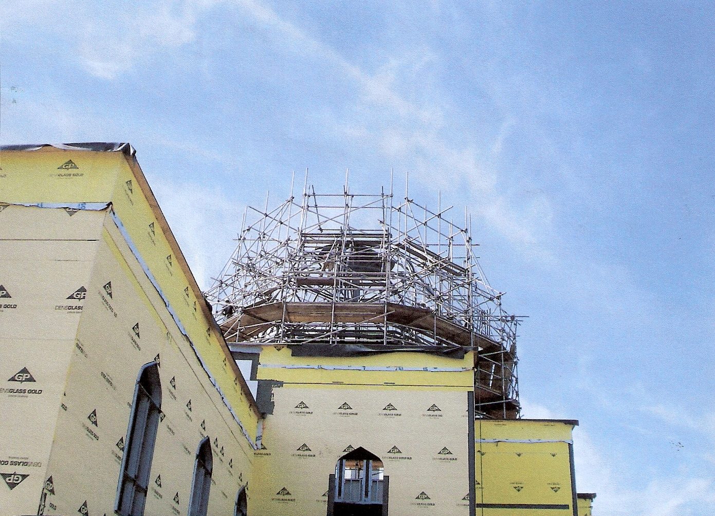 Ahmadiyya Mosque scaffolding