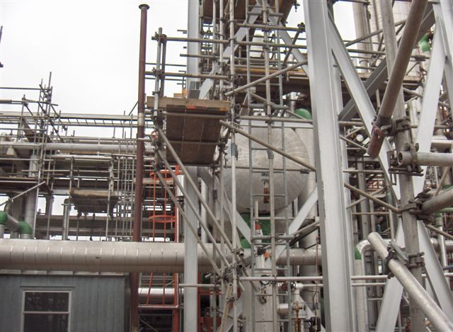 Gas Plant scaffolding