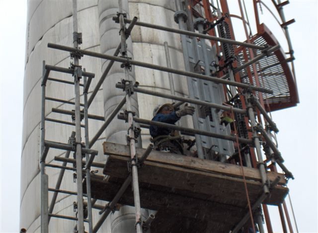 Gas Plant scaffolding