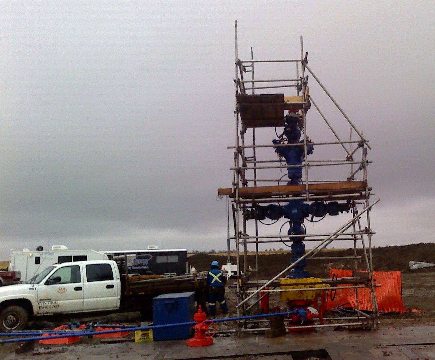 Wellhead Access scaffolding